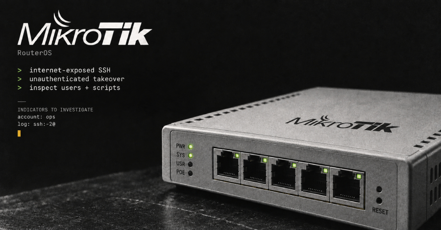 Los atacantes se hacen con el control de routers MikroTik a través de un puerto SSH expuesto a Internet y sin autenticación
