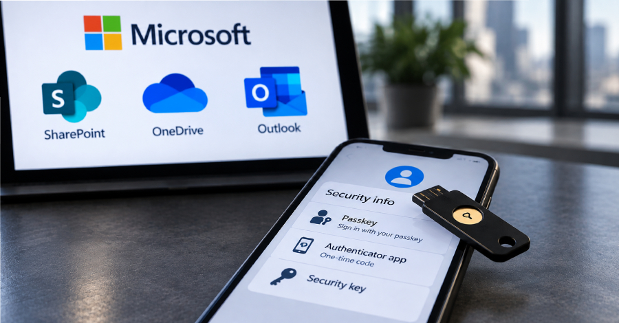 Los atacantes utilizan el phishing de claves de acceso para suplantar cuentas en la nube de Microsoft y sustraer datos
