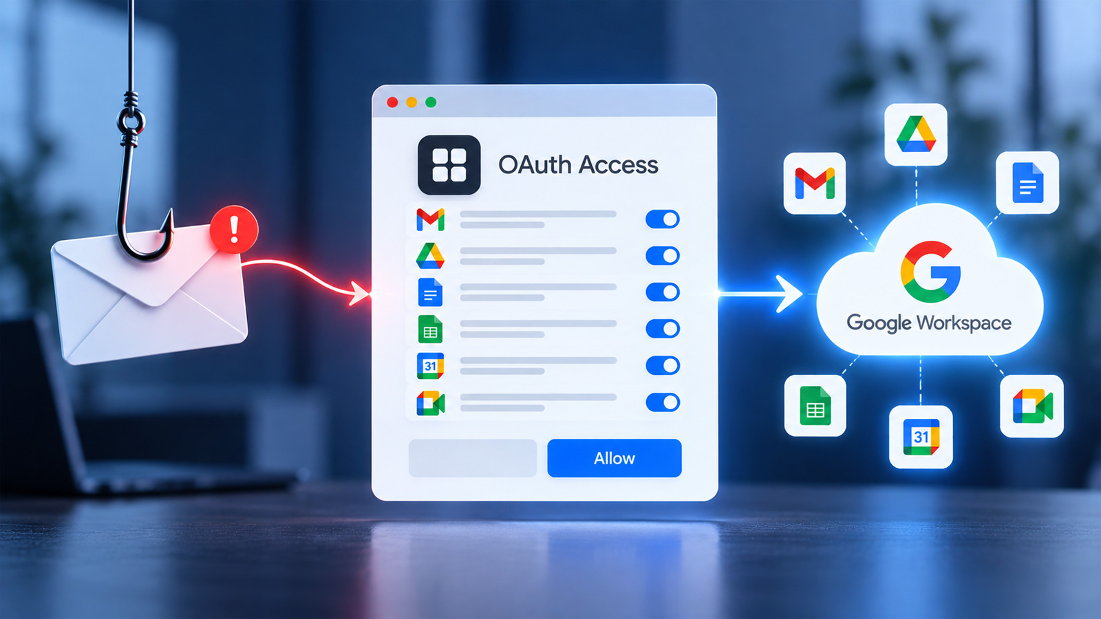 Seminario web: Cómo las aplicaciones OAuth maliciosas pueden provocar violaciones de seguridad en Google Workspace