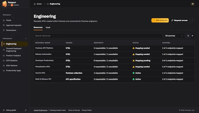 Postman Passport controla el acceso a las API sin revelar las credenciales