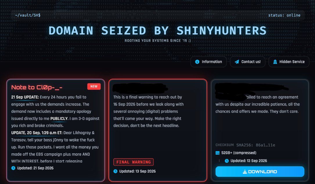 La banda de ciberdelincuentes ShinyHunters se hace con el control de la página web del ransomware Cl0p y exige el pago de un rescate