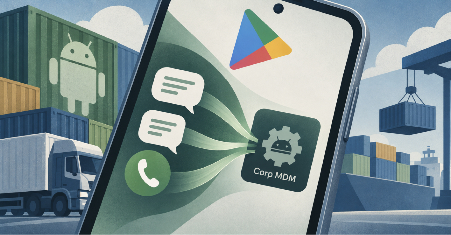 El spyware «Corp MDM» ataca a empresas de logística, roba mensajes SMS nuevos y desvía llamadas