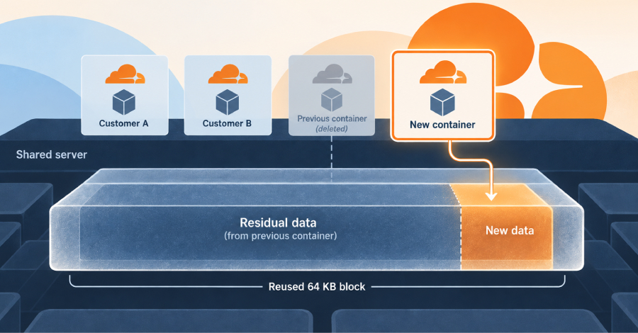 Cloudflare corrige una vulnerabilidad que permitía a un contenedor leer los datos residuales en el disco de otro cliente