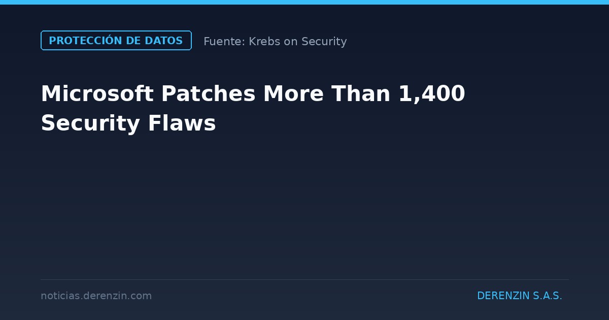 Microsoft corrige más de 1.400 fallos de seguridad