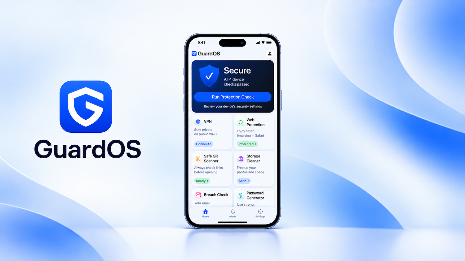 Presentación del producto: GuardOS comprueba los enlaces QR, detecta fugas de datos y filtra el contenido de Safari