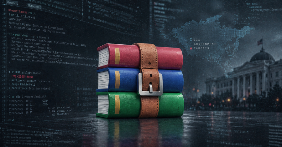Silent Lynx aprovecha una vulnerabilidad de WinRAR para implementar un shell inverso en ataques contra el Gobierno de la CEI