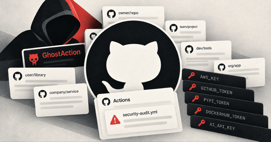 GhostAction compromete unas 1.900 cuentas de GitHub y ataca a más de 30.000 repositorios